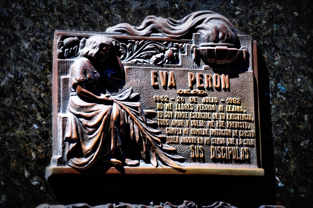 Evita Peron's grave