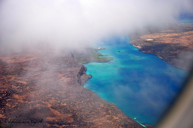 Hello Galapagos - as seen from the airplane